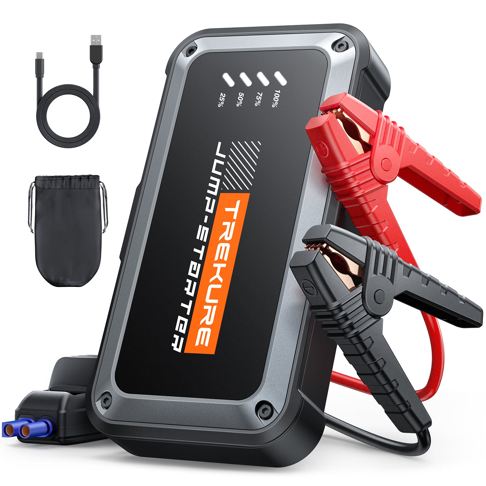 car battery booster box Portable Car Battery Jump Starter 4000A 16800mAh Jump Box, Car Battery Jumper Starter Portable Jumper Cables for car(8.0L Gas/6.5L Diesel), Fast