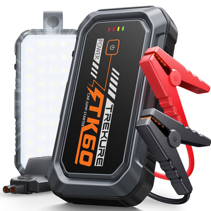 TREKURE Car Battery Jumper Starter Portable 5000A, Portable Car Jump Starter up to 10L Gas or 8L Diesel Engine, Jump Box, Jumper Cables for Car Battery, Magnetic Build, 4 Mode Flashlight, Power Bank