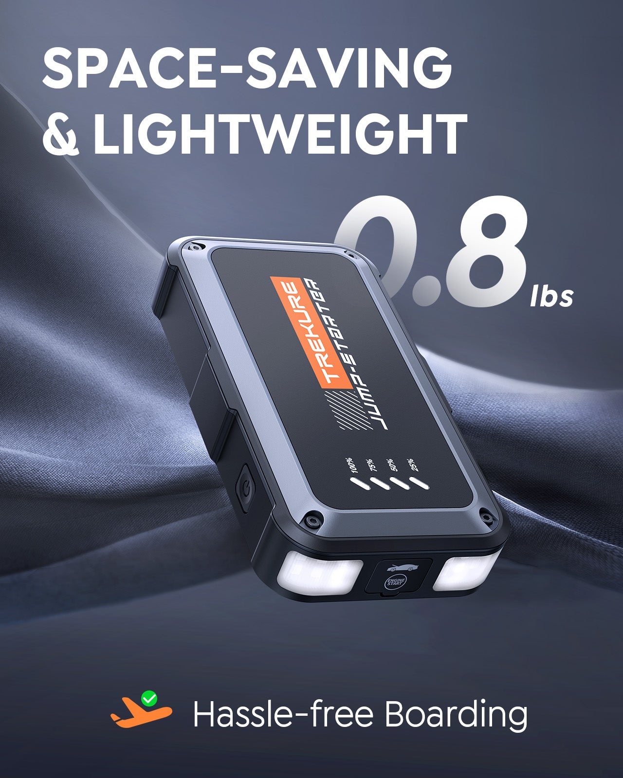 Portable Car Battery Jump Starter 3500A 16800mAh Jump Box, Car Battery Jumper Starter Portable Jumper Cables for car(8.0L Gas/6.5L Diesel), Fast Charge, Lights, Compact
